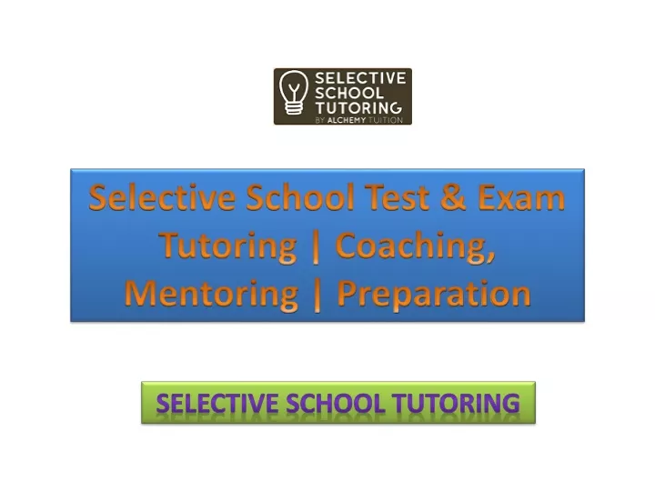 selective school test exam tutoring coaching