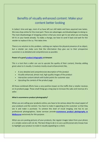 benefits of visually enhanced content make your
