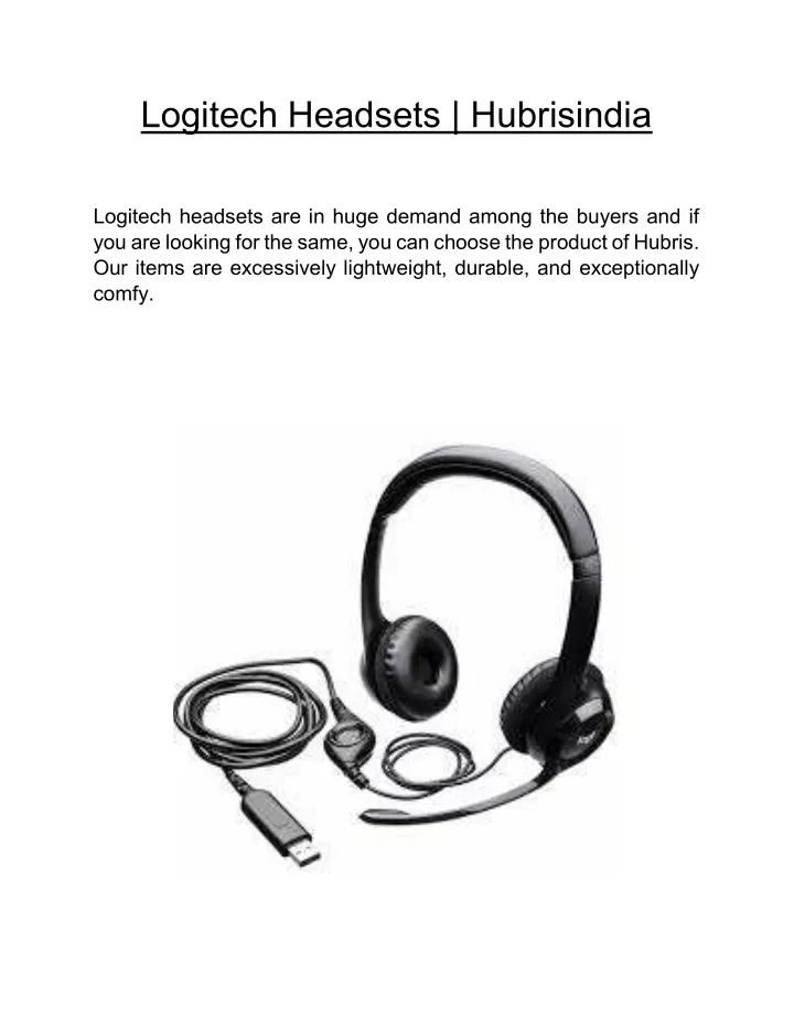 logitech headsets hubrisindia