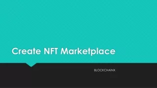 create nft marketplace