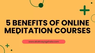 5 Benefits of Online Meditation Courses
