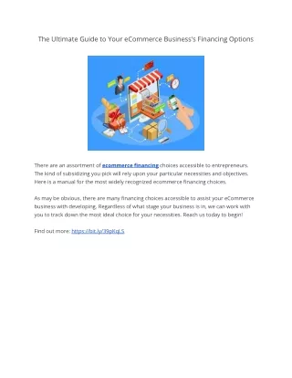 the ultimate guide to your ecommerce business