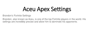 aceu aceu apex settings apex settings