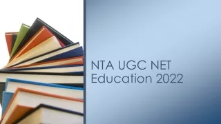 NTA UGC NET Education 2022