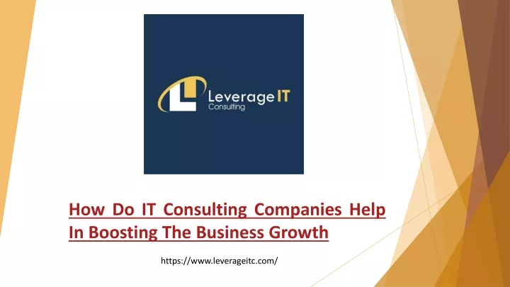 how do it consulting companies help in boosting the business growth