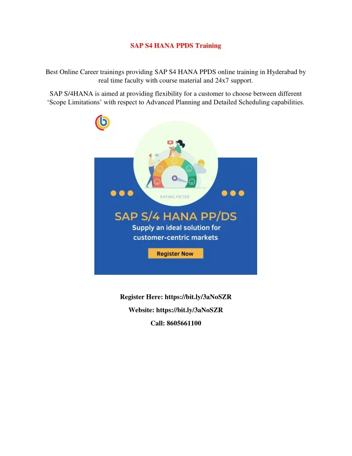 sap s4 hana ppds training