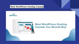 best wordpress hosting canada
