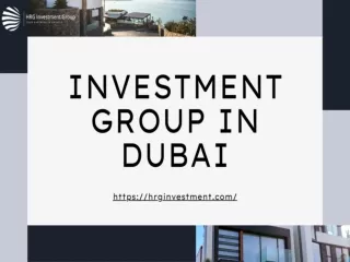Investment Group In Dubai