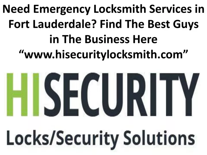 need emergency locksmith services in fort