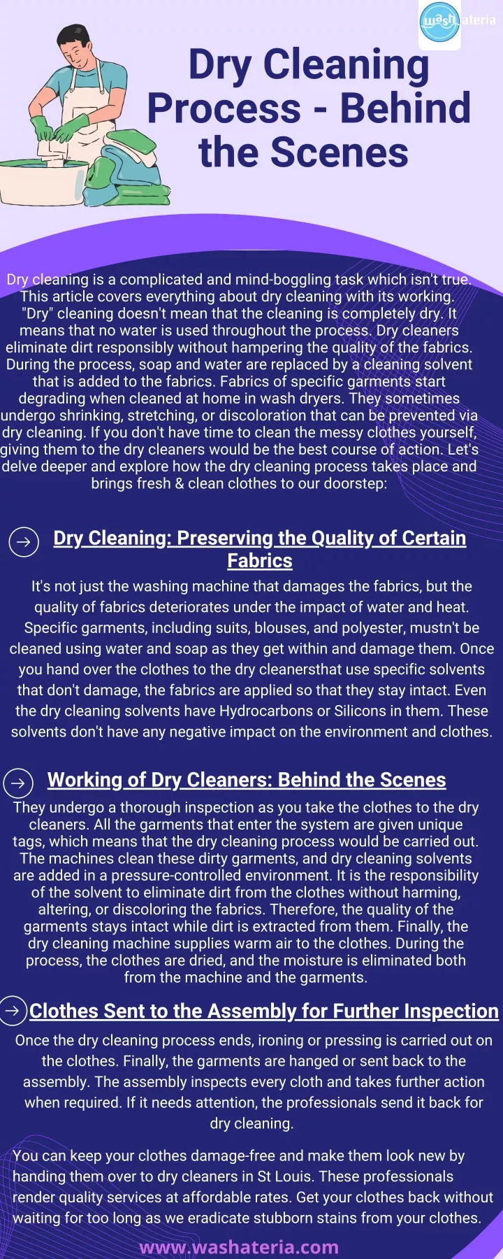 dry cleaning process behind the scenes