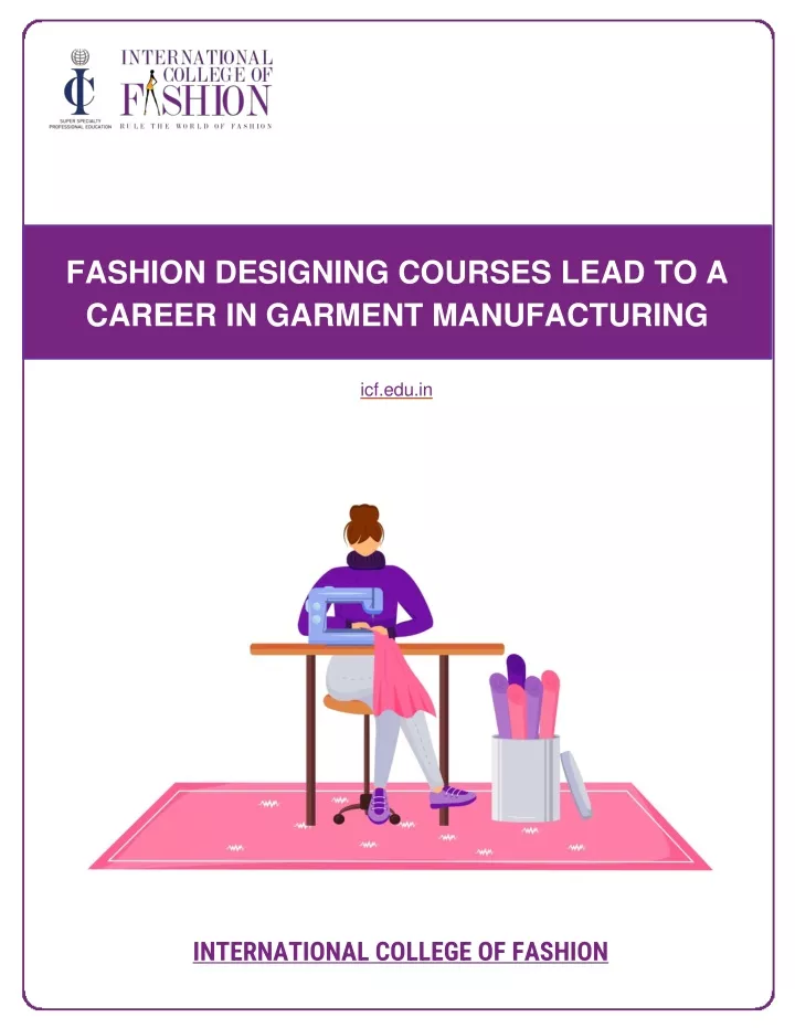 fashion designing courses lead to a career