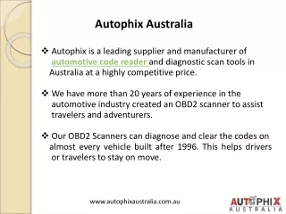 Best Car Scanner and Reader Tool in Australia - Autophix