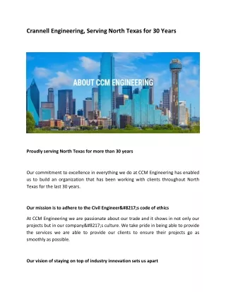 crannell engineering serving north texas