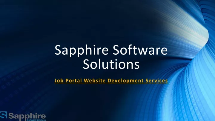 sapphire software solutions