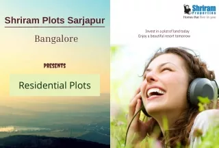 Shriram Plots Sarjapur Bangalore - Luxury, Location, And Convenience