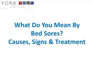 what do you mean by bed sores causes signs treatment