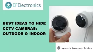 Best Ideas to Hide CCTV Cameras Outdoor & Indoor