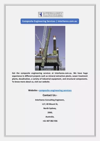 composite engineering services interharex com au