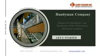 Get Done Your Repairs With Best Handyman Company in Mississippi