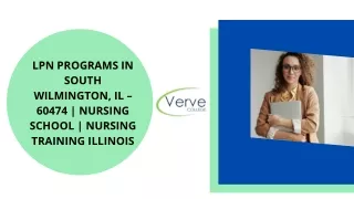 Lpn Programs in South Wilmington, IL – 60474 - Nursing School - Nursing Training Illinois