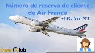 Número de reserva de cliente de Air France