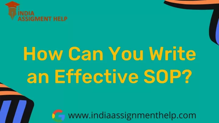 how can you write an effective sop