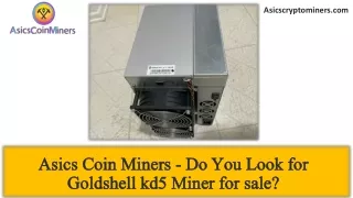 Order Goldshell Kd5 18 Th/s Kadena Miner in Our Online Store