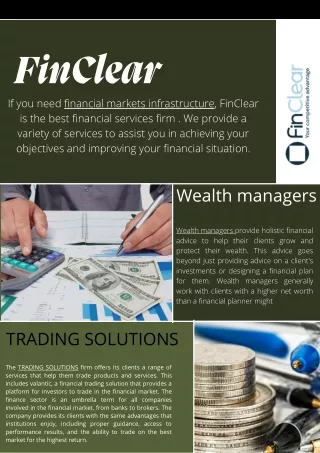 FinClear the best  financial markets infrastructure firms
