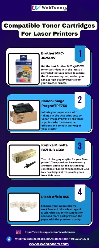 Compatible Toner Cartridges For Laser Printers | Webtoners