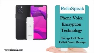 Phone Voice Encryption Technology