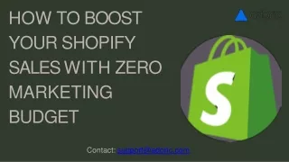 How to Boost Your Shopify Sales With Zero Marketing Budget