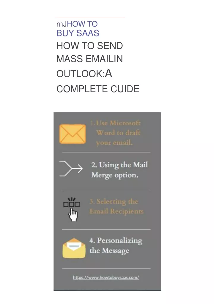 rnj how to buy saas how to send mass emailin