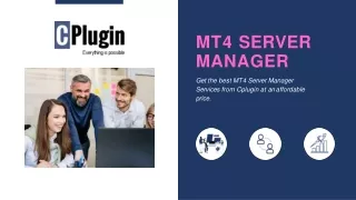 MT4 Server Manager | Cplugin