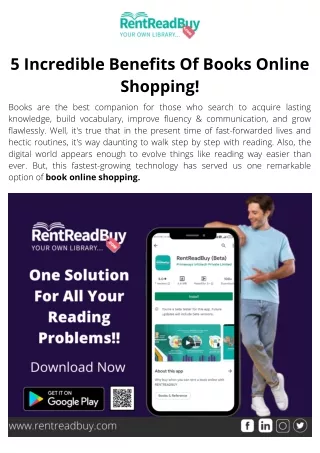 5 Incredible Benefits Of Books Online Shopping|RentReadBuy