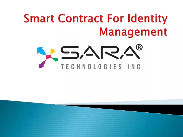 smart contract f or identity management