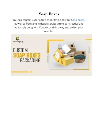 soap boxes