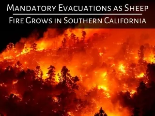 Mandatory evacuations as Sheep Fire grows in Southern California