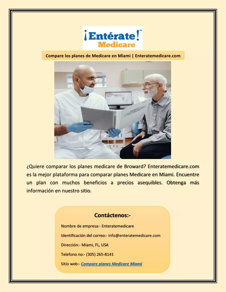 compare los planes de medicare en miami