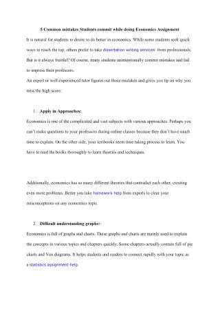 5 common mistakes students commit while doing