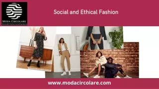 Social and Ethical Fashion
