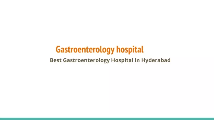 gastroenterology hospital