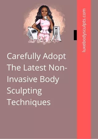 Non-invasive Body Sculpting Techniques | Luxe Body Sculpts