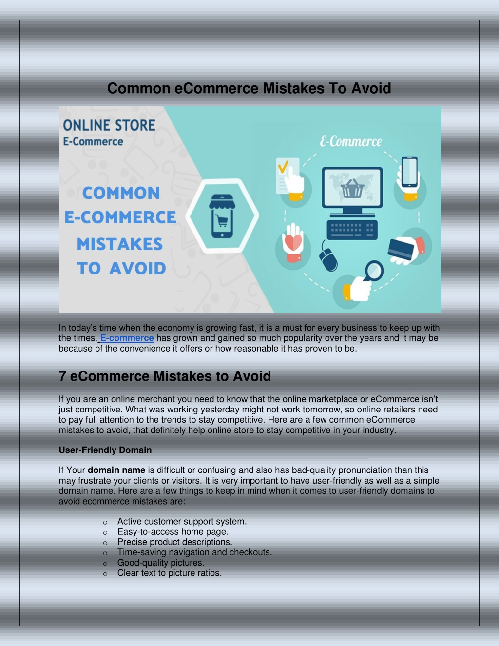 PPT - Common eCommerce Mistakes To Avoid PowerPoint Presentation, free ...