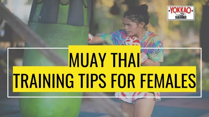 muay thai training tips for females