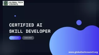 Certified AI Skill Developer | Global Tech Council