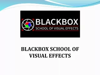 blackbox school of visual effects