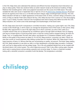 Chilisleep - Home - Facebook