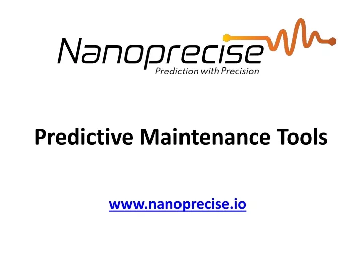 predictive maintenance tools