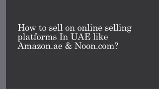 how to sell on online selling platforms