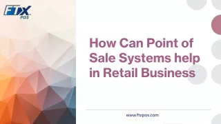 how can point of sale systems help in retail business